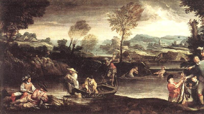 CARRACCI, Annibale Fishing Sweden oil painting art